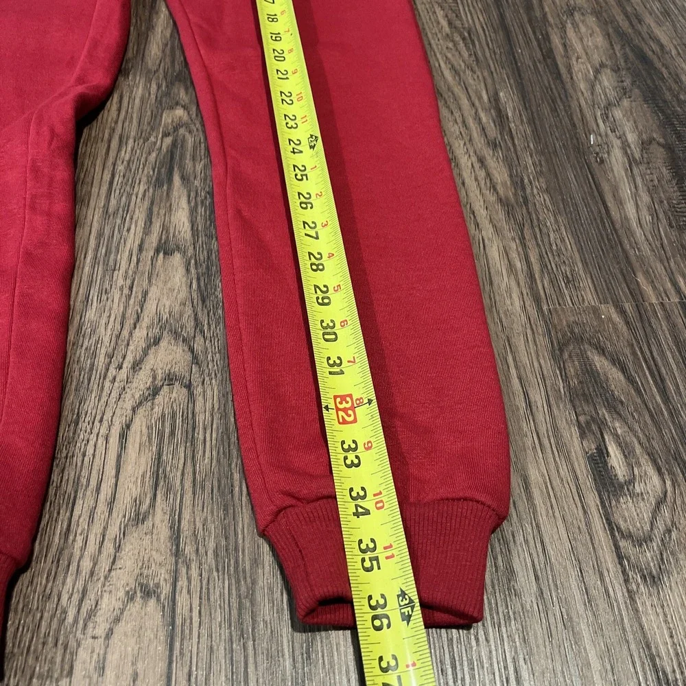True Religion Joggers SweatPants Ruby Red Horseshoe Logo Kids Size M